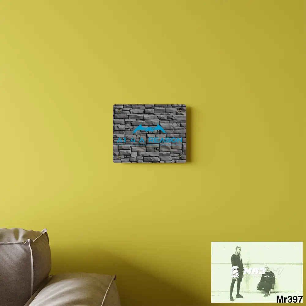 A1 4 A Reason 3D Dark Black Brick Wall 32k Ultrarealistic High quality Acrylic Wall Art Panels Home Decor