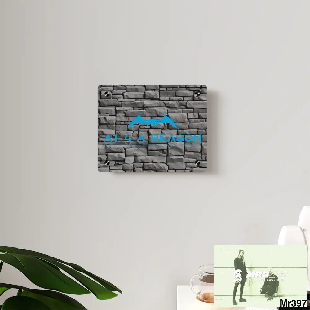 A1 4 A Reason 3D Dark Black Brick Wall 32k Ultrarealistic High quality Acrylic Wall Art Panels Home Decor