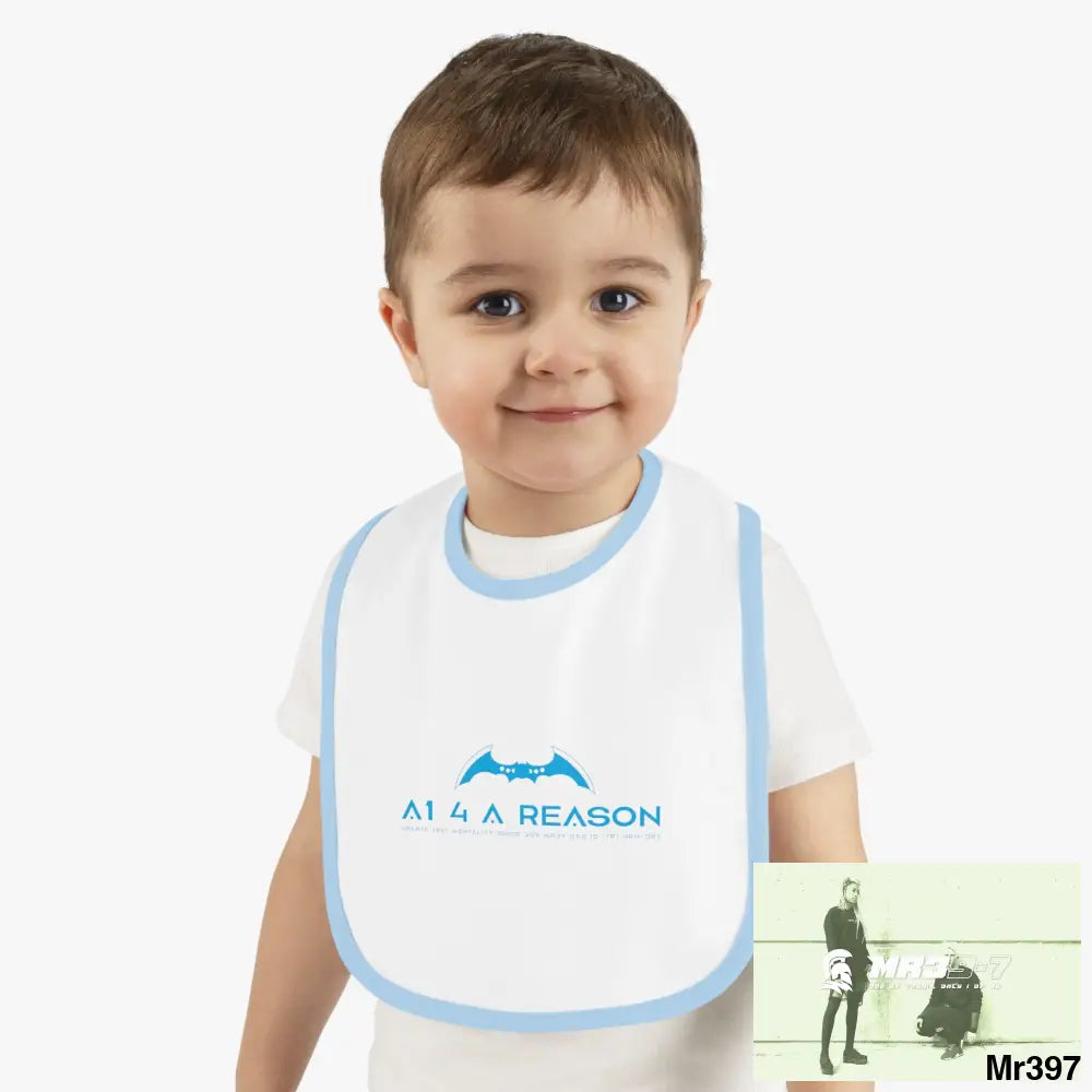 A1 4 A Reason Baby Contrast Trim Jersey Bib Kids clothes