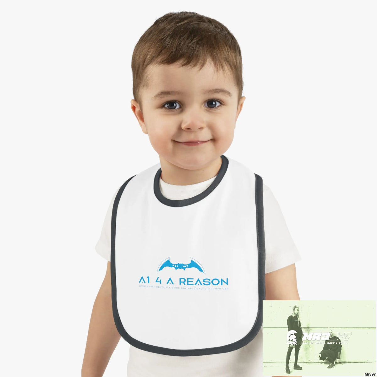 A1 4 A Reason Baby Contrast Trim Jersey Bib Kids clothes