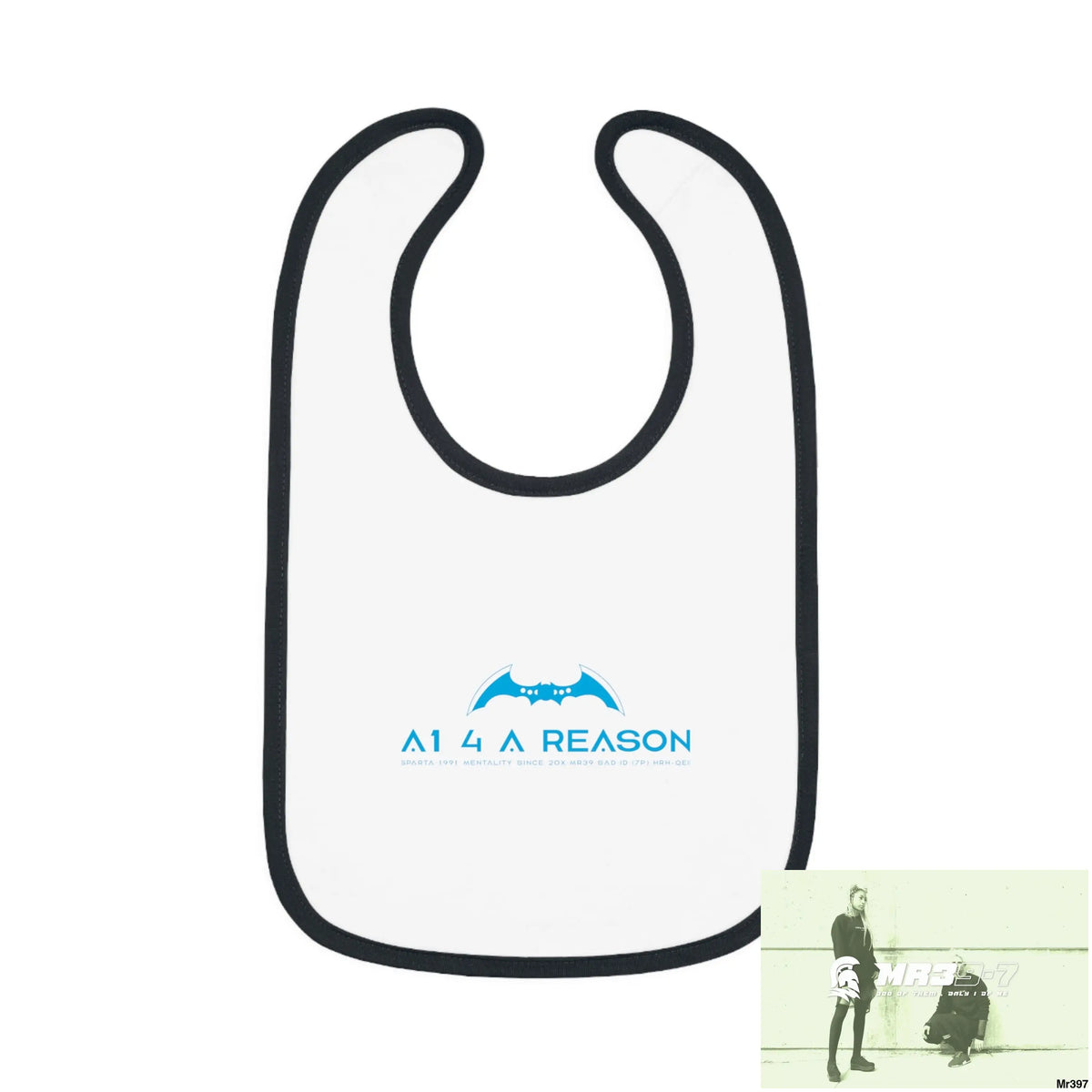A1 4 A Reason Baby Contrast Trim Jersey Bib Kids clothes