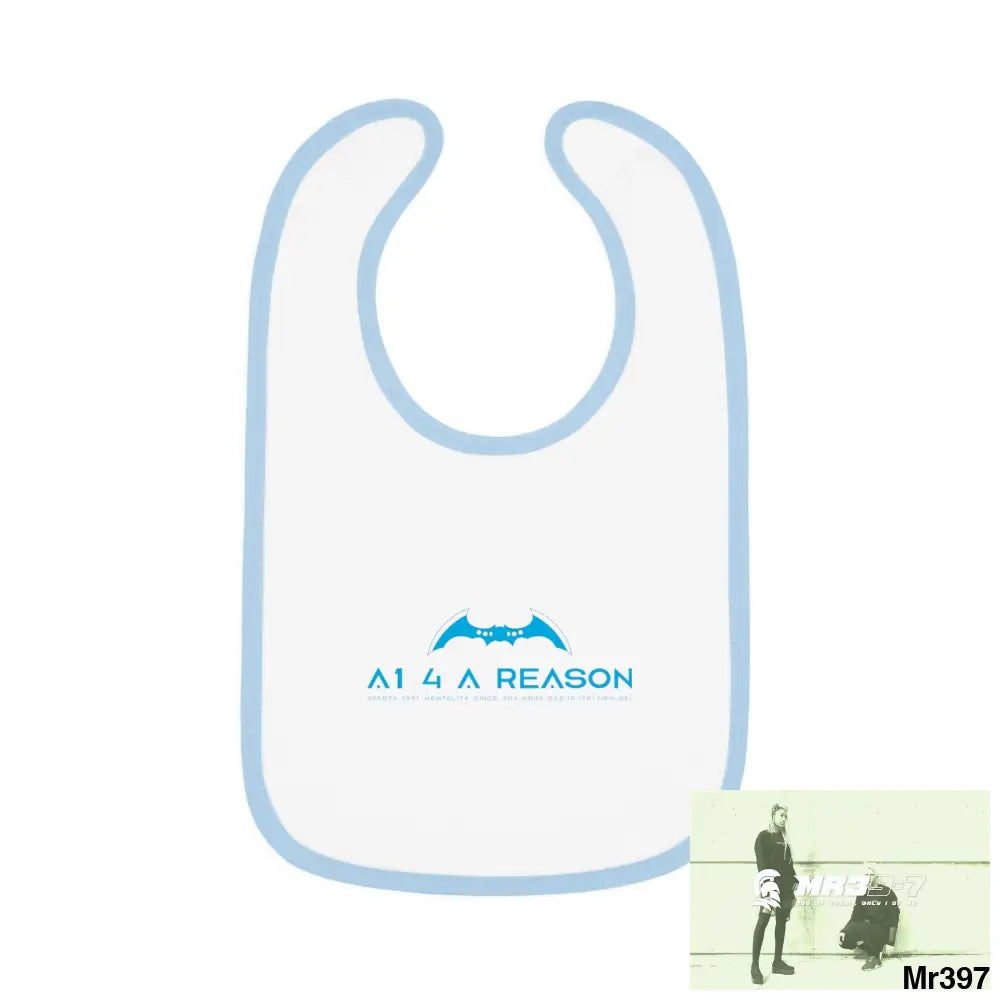 A1 4 A Reason Baby Contrast Trim Jersey Bib Kids clothes