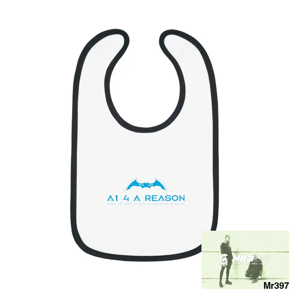 A1 4 A Reason Baby Contrast Trim Jersey Bib Kids clothes