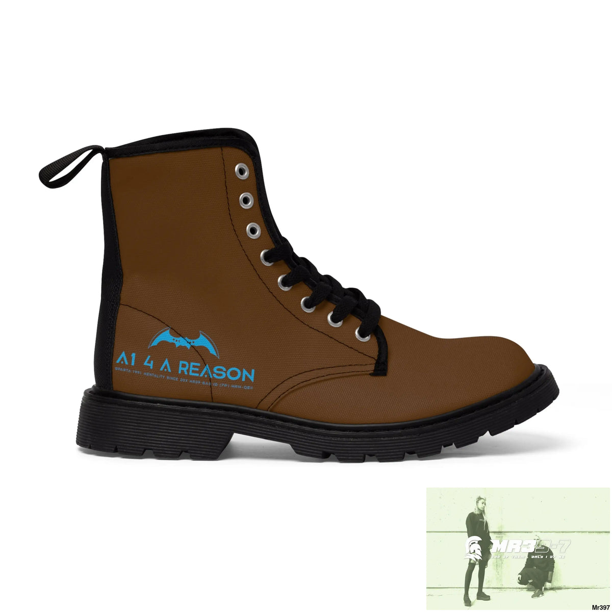 A1 4 A Reason Black Canvas Boots Shoes