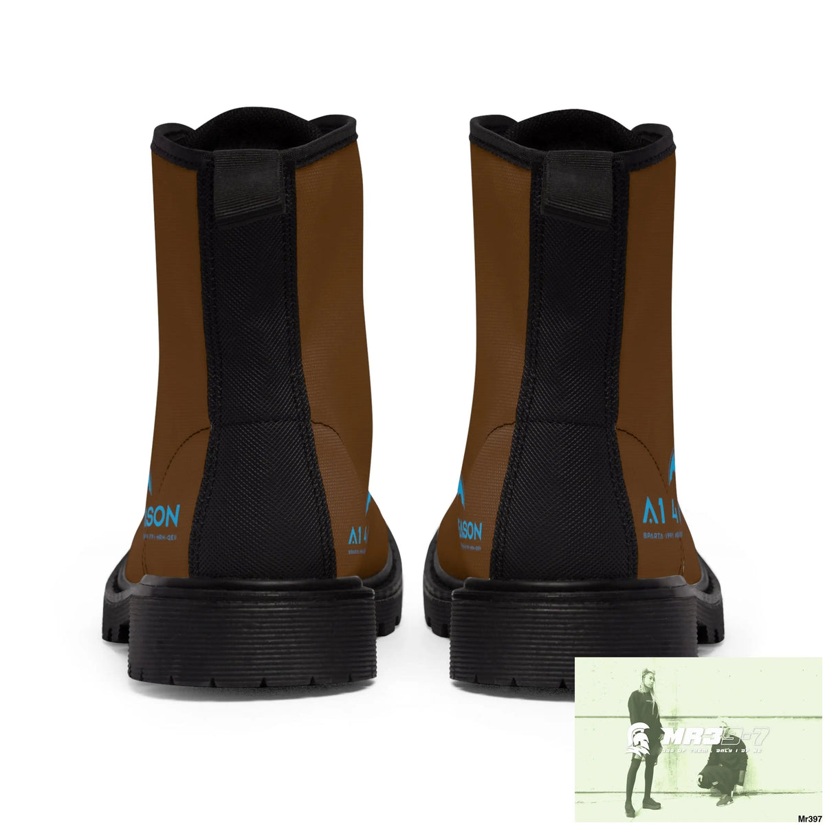 A1 4 A Reason Black Canvas Boots Shoes