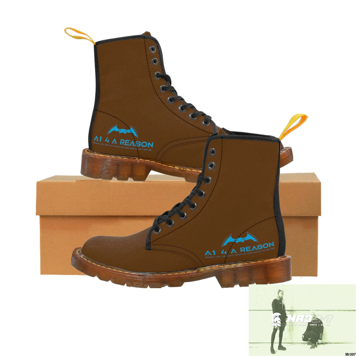A1 4 A Reason Black Canvas Boots Shoes