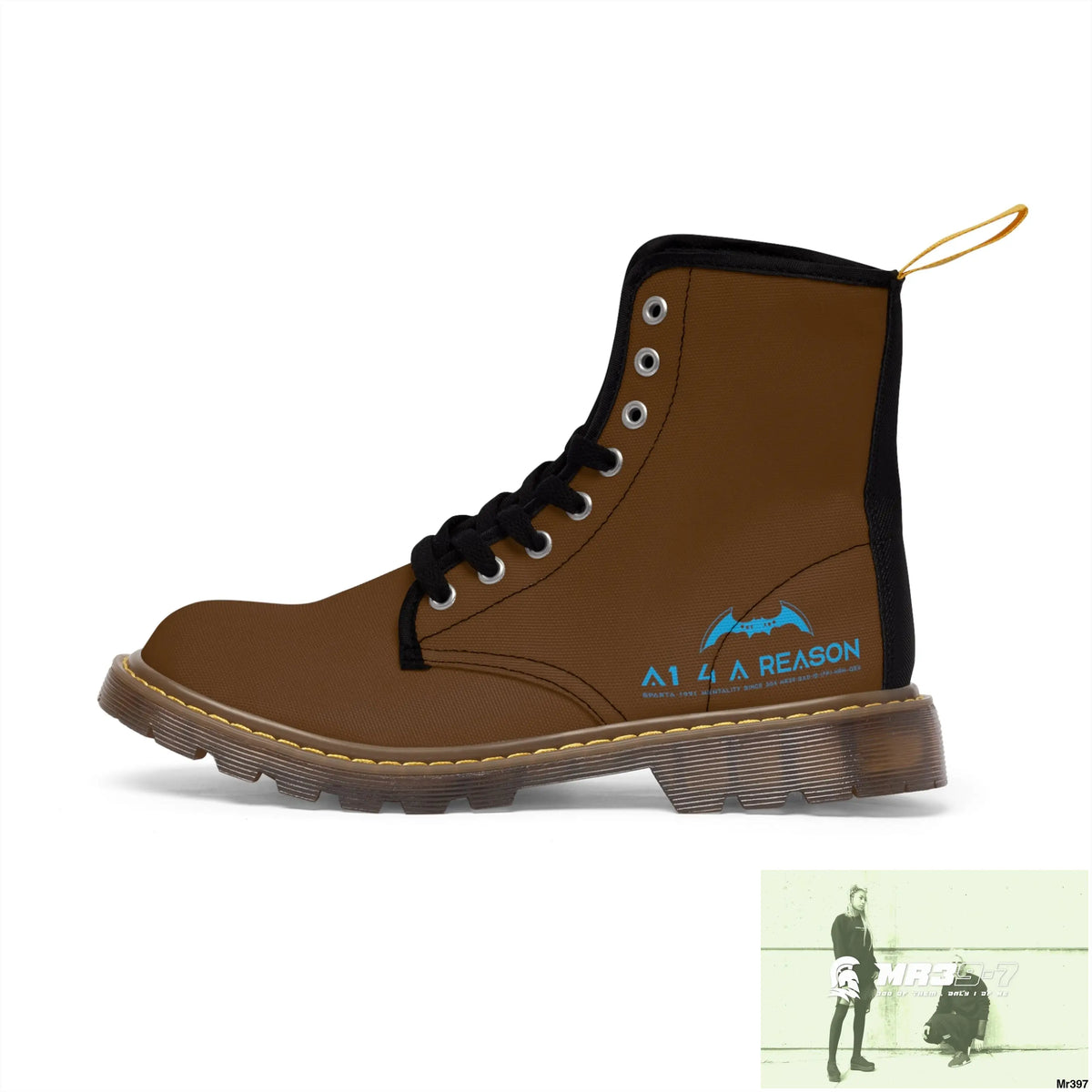 A1 4 A Reason Black Canvas Boots Shoes