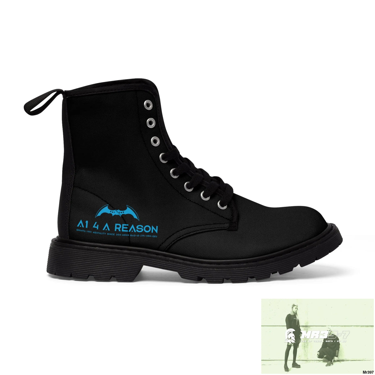 A1 4 A Reason Black Canvas Boots US 7 / Black sole Shoes