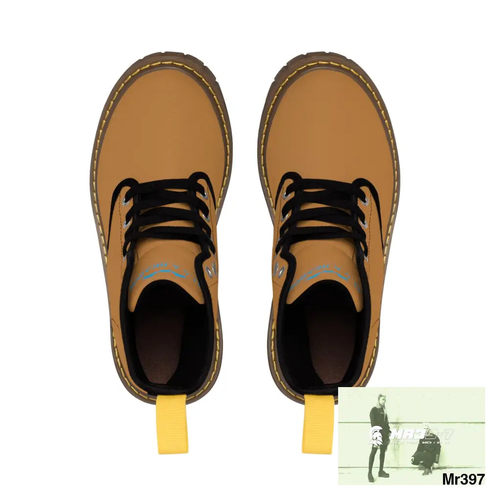 A1 4 A Reason Black Canvas Light Brown Boots Shoes