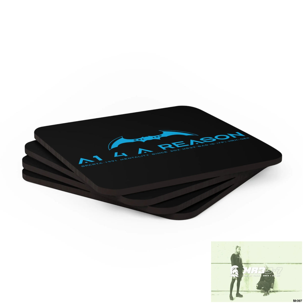 A1 4 A Reason Corkwood Coaster Set Cork / 3.75’’ × 3.75’’ / Square Home Decor