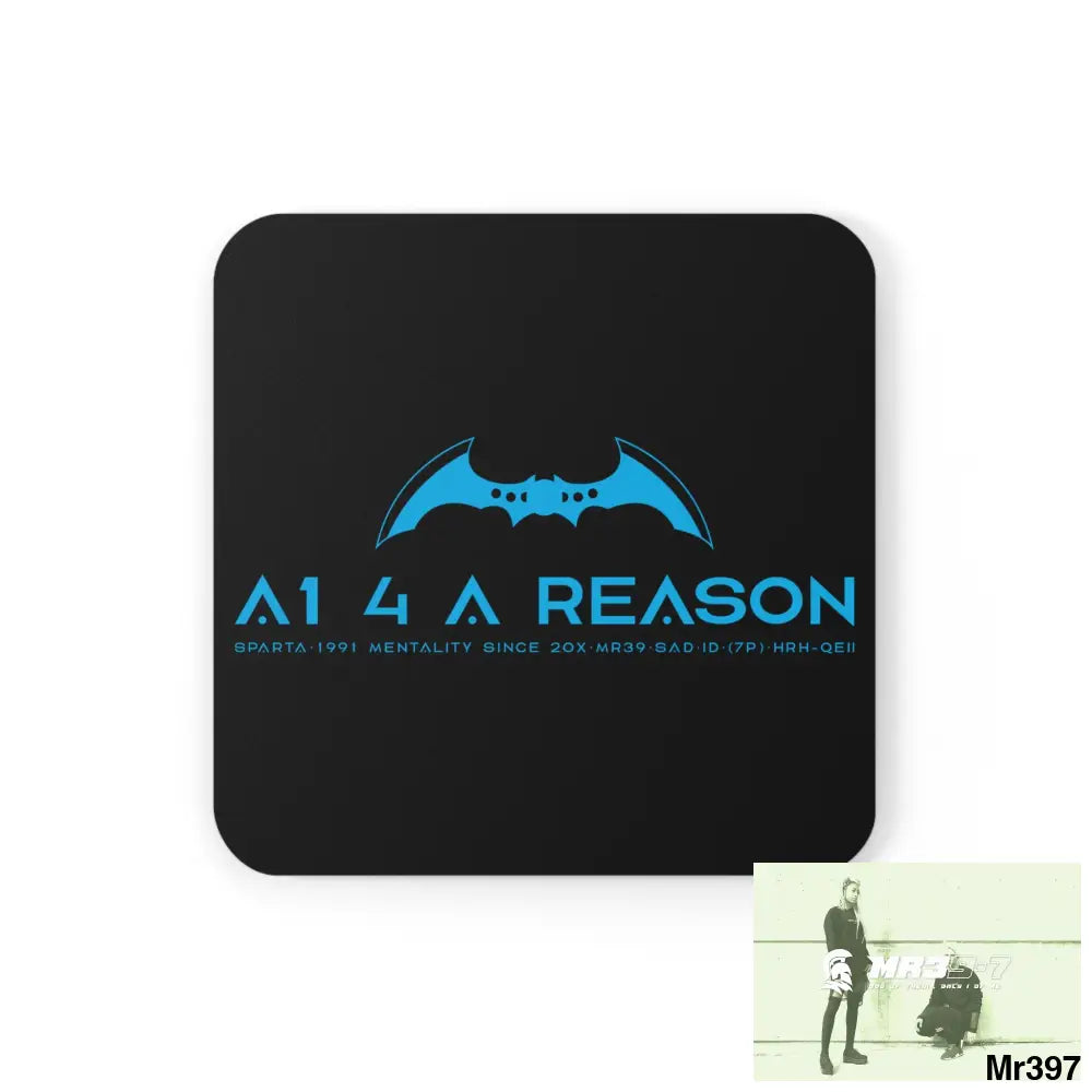 A1 4 A Reason Corkwood Coaster Set Cork / 3.75’’ × 3.75’’ / Square Home Decor