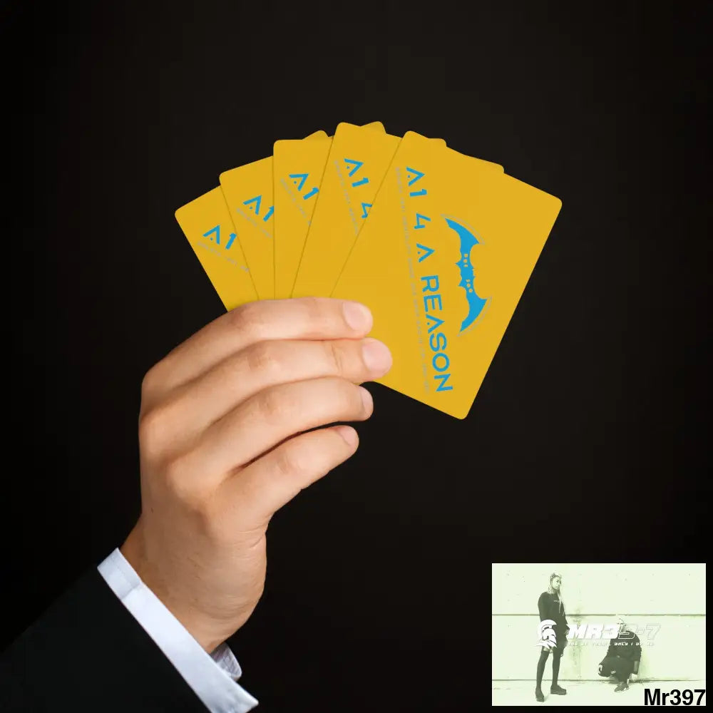 A1 4 A Reason Custom Poker Cards 2.47’’ x 3.47’’ / White / Semi Glossy Paper products
