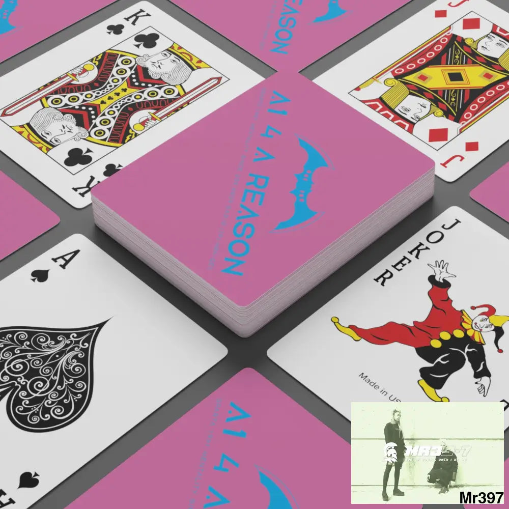 A1 4 A Reason Custom Poker Cards 2.47’’ x 3.47’’ / White / Semi Glossy Paper products