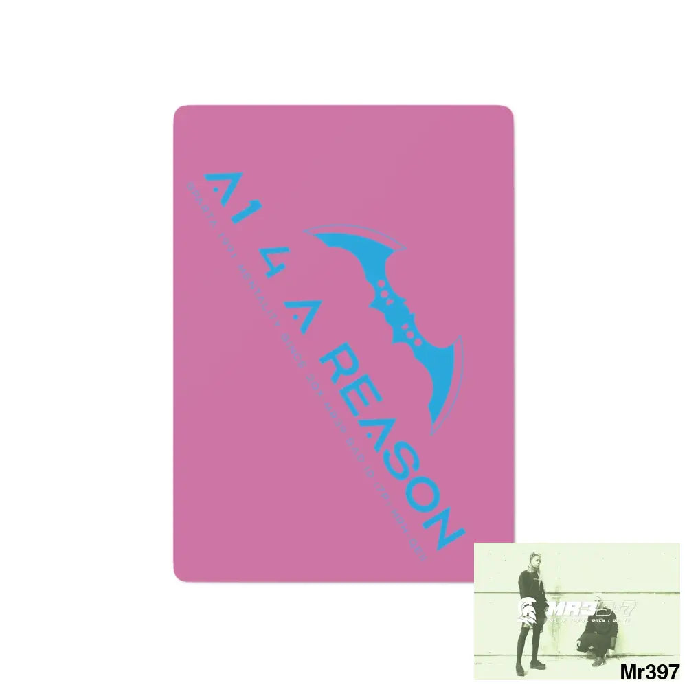 A1 4 A Reason Custom Poker Cards 2.47’’ x 3.47’’ / White / Semi Glossy Paper products