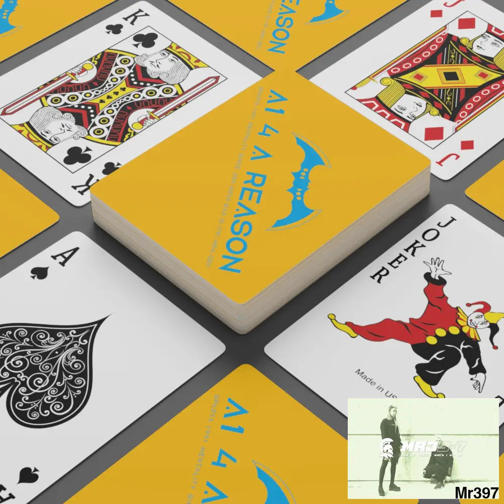 A1 4 A Reason Custom Poker Cards 2.47’’ x 3.47’’ / White / Semi Glossy Paper products