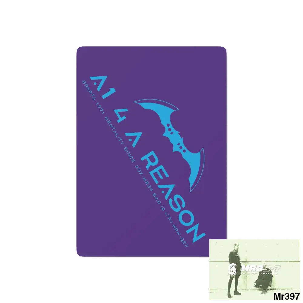 A1 4 A Reason Custom Poker Cards 2.47’’ x 3.47’’ / White / Semi Glossy Paper products