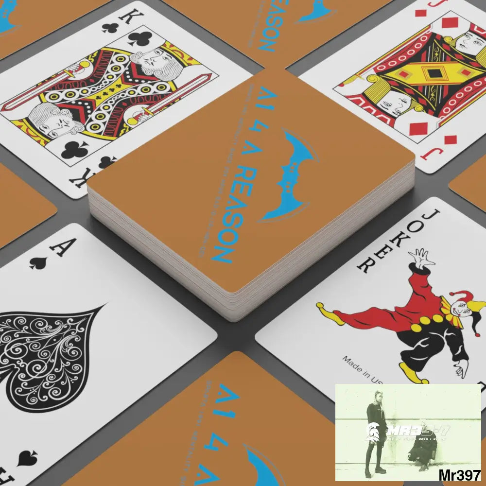 A1 4 A Reason Custom Poker Cards 2.47’’ x 3.47’’ / White / Semi Glossy Paper products