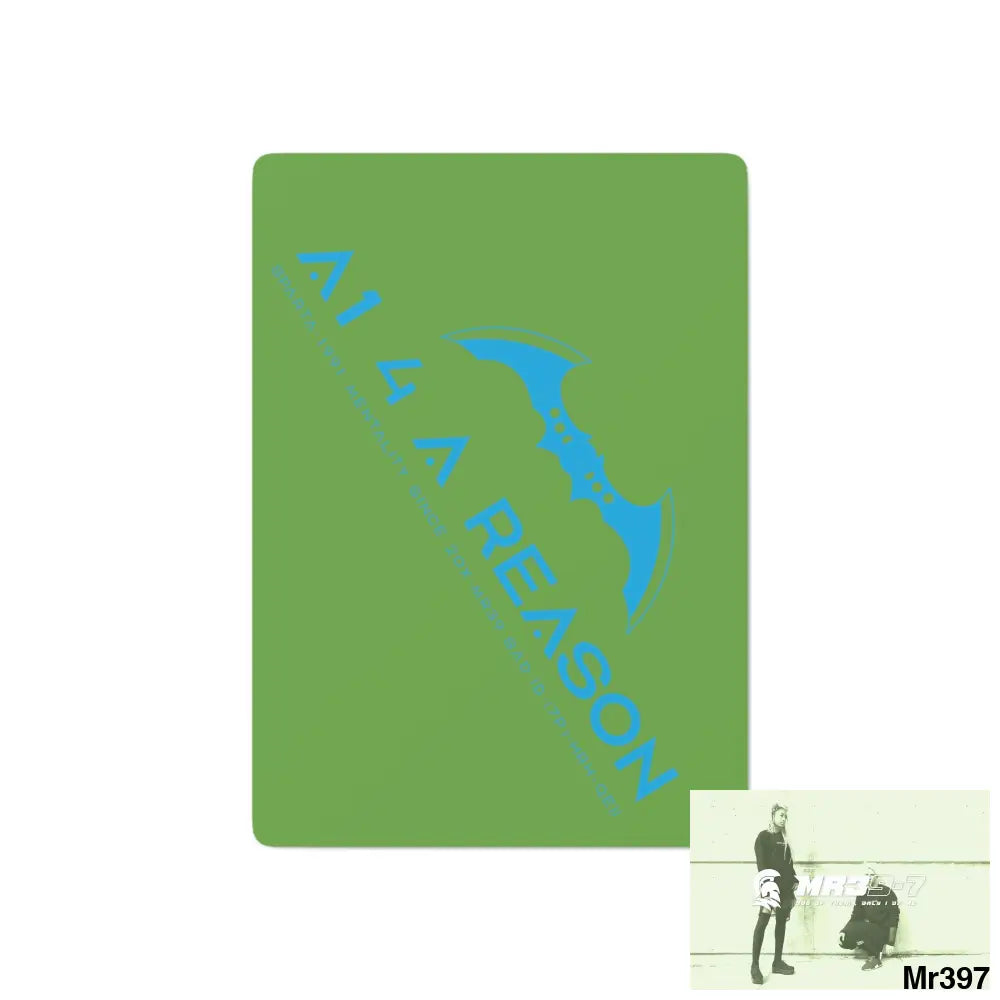 A1 4 A Reason Custom Poker Cards 2.47’’ x 3.47’’ / White / Semi Glossy Paper products