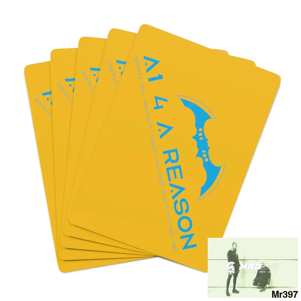 A1 4 A Reason Custom Poker Cards 2.47’’ x 3.47’’ / White / Semi Glossy Paper products