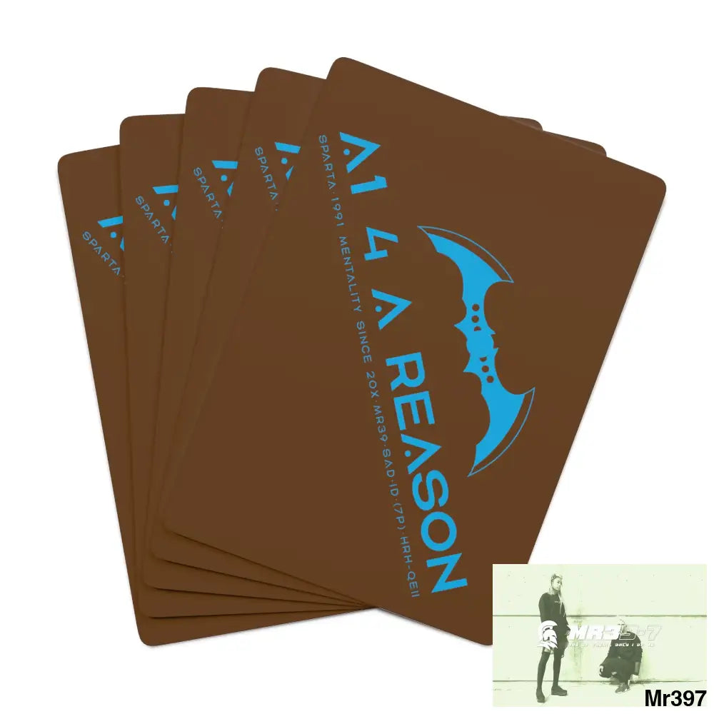 A1 4 A Reason Custom Poker Cards 2.47’’ x 3.47’’ / White / Semi Glossy Paper products