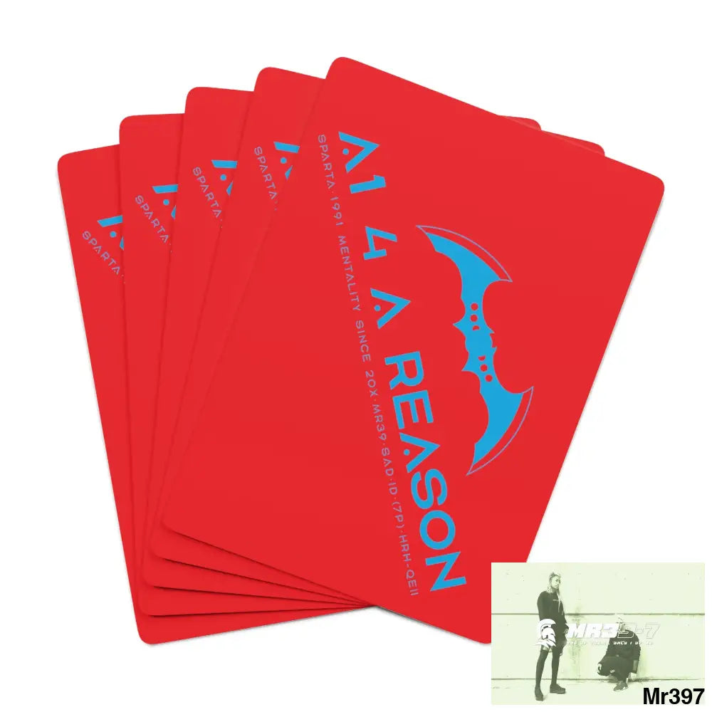A1 4 A Reason Custom Poker Cards 2.47’’ x 3.47’’ / White / Semi Glossy Paper products