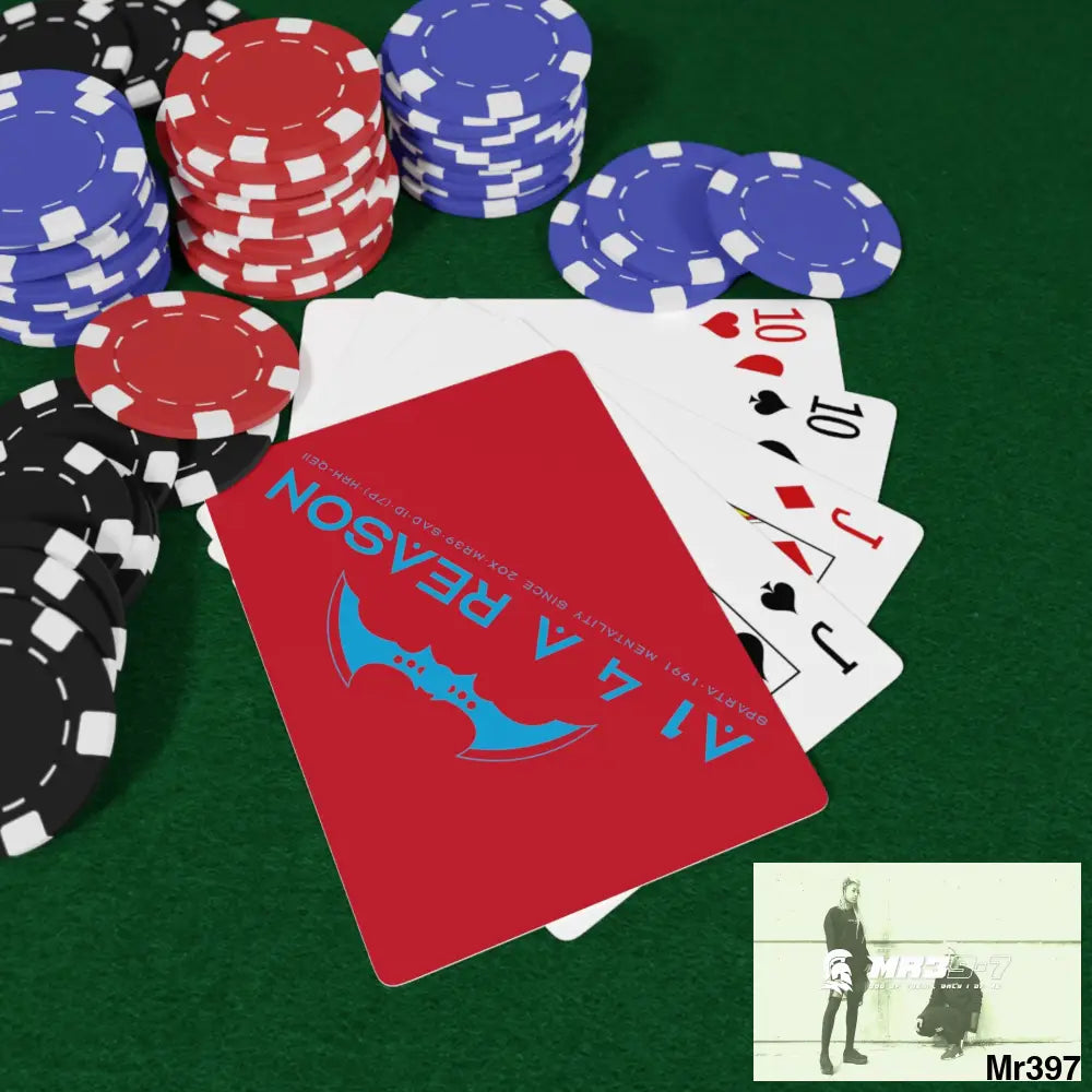 A1 4 A Reason Custom Poker Cards 2.47’’ x 3.47’’ / White / Semi Glossy Paper products