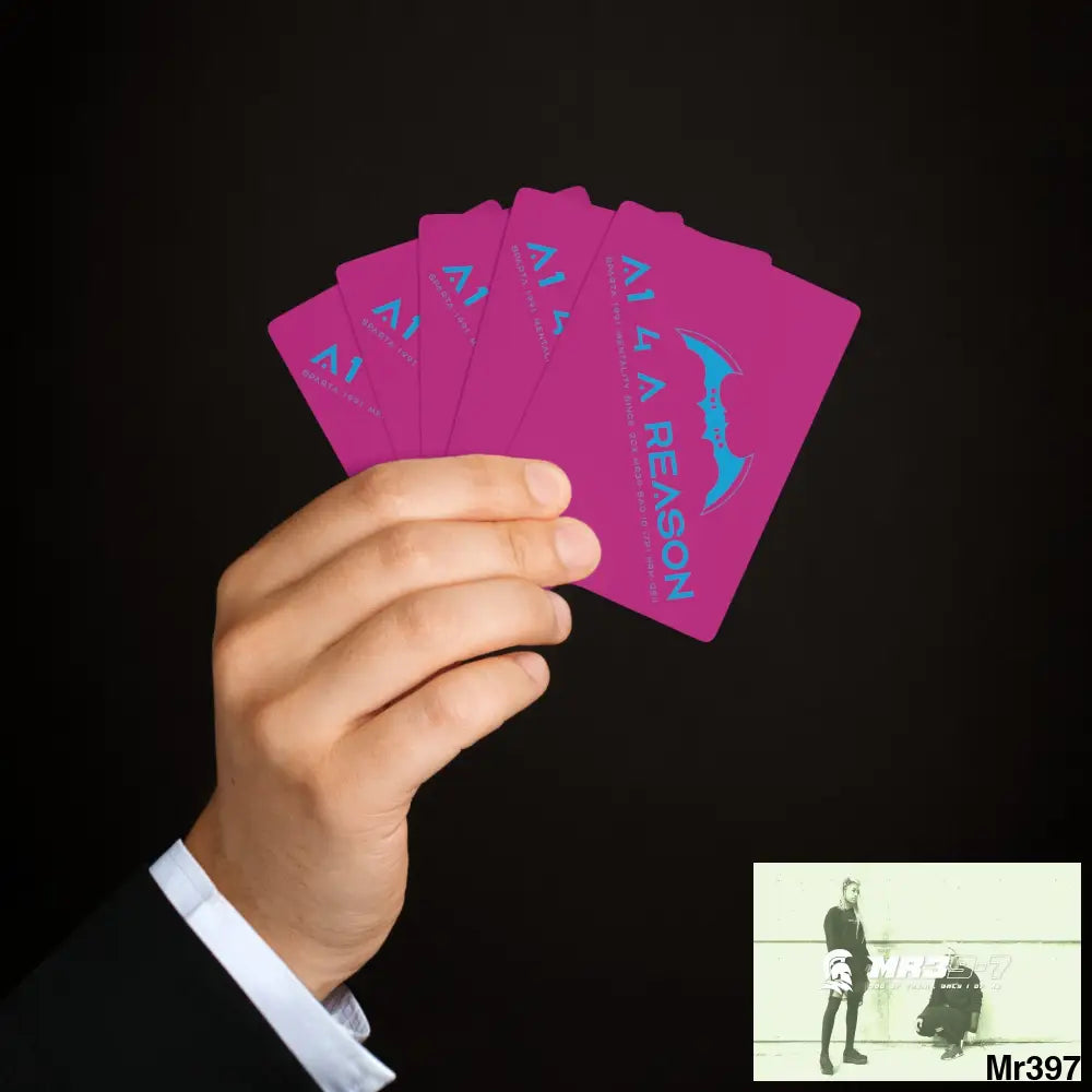 A1 4 A Reason Custom Poker Cards 2.47’’ x 3.47’’ / White / Semi Glossy Paper products