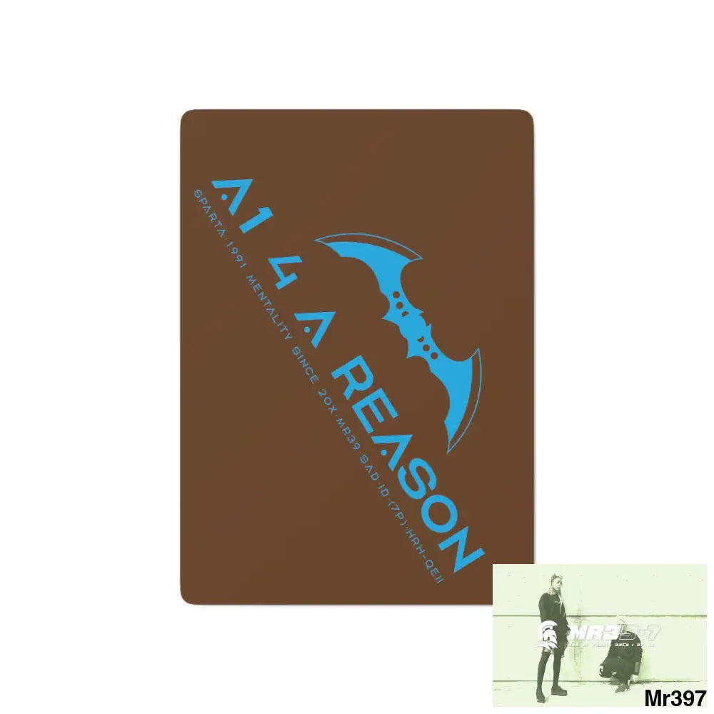 A1 4 A Reason Custom Poker Cards 2.47’’ x 3.47’’ / White / Semi Glossy Paper products