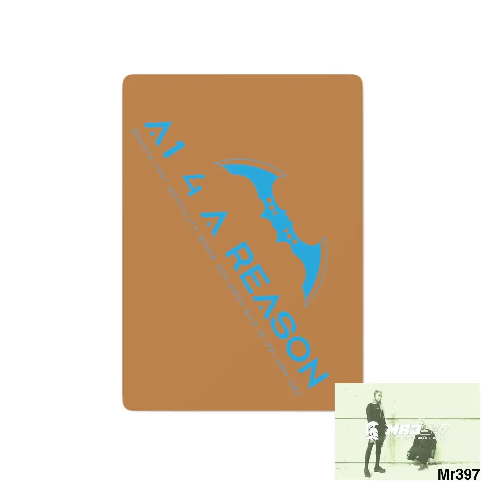 A1 4 A Reason Custom Poker Cards 2.47’’ x 3.47’’ / White / Semi Glossy Paper products