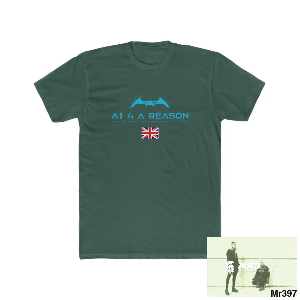 A1 4 A Reason Dahab Men’s Cotton Crew Tee Solid Forest Green / S T-Shirt