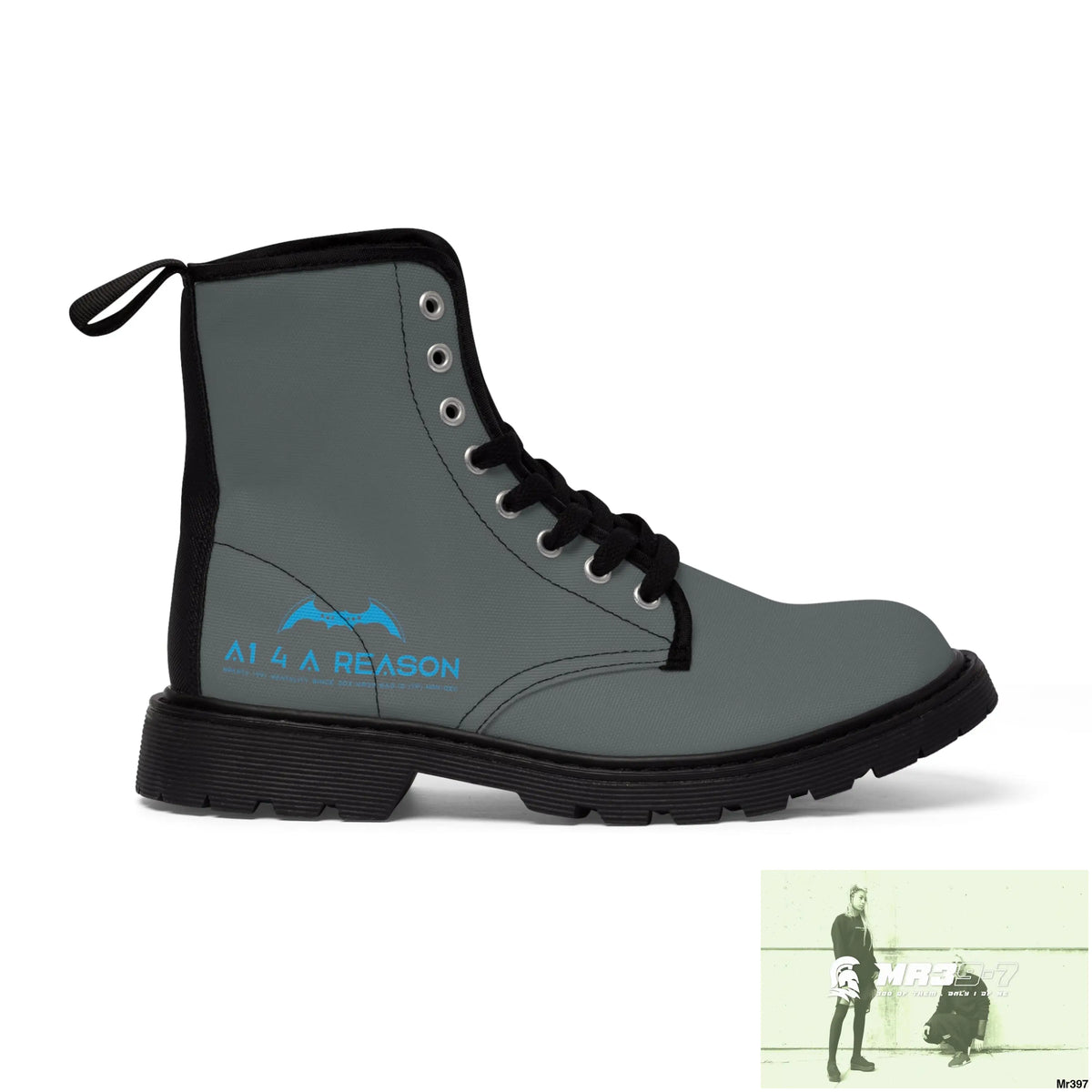 A1 4 A Reason Dark Grey Canvas Light Brown Boots US 7 / Black sole Shoes