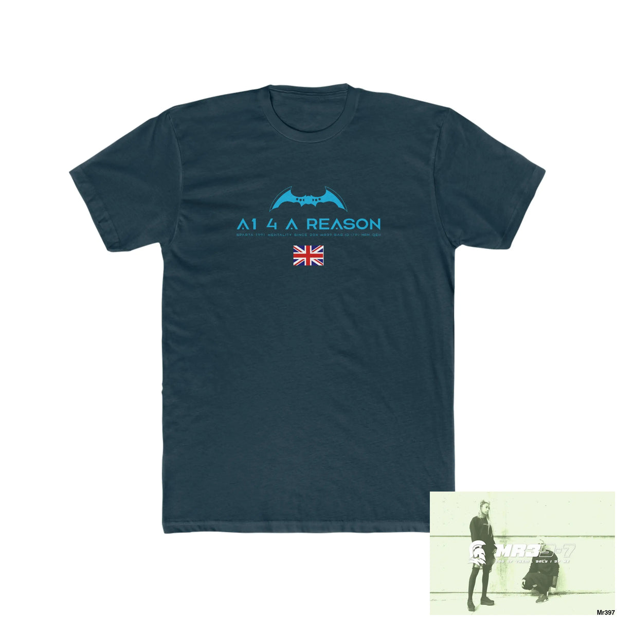 A1 4 A Reason Drugs back please ? Men’s Cotton Crew Tee Solid Midnight Navy / XS T-Shirt