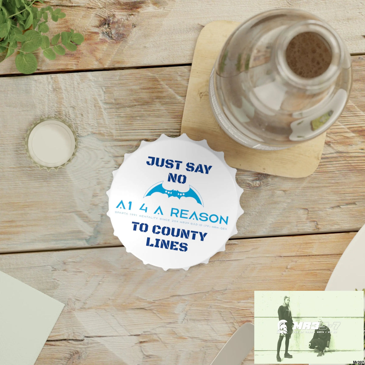 A1 4 A Reason Edition Just Say No To County Lines Bottle Opener One size / White Accessories