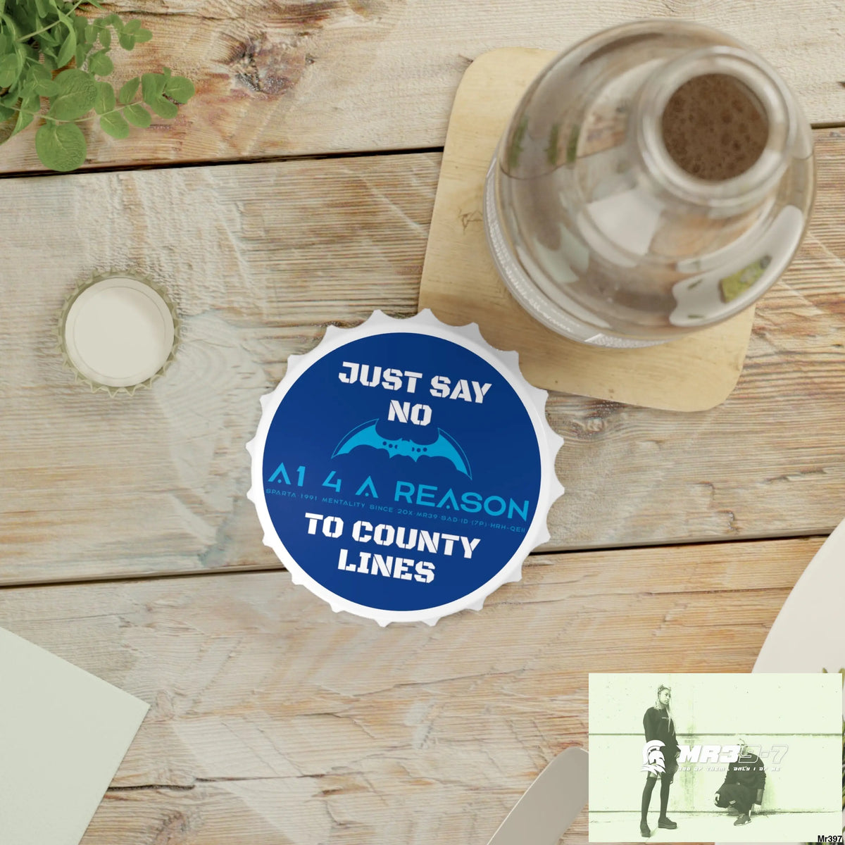 A1 4 A Reason Edition Just Say No To County Lines Bottle Opener One size / White Accessories