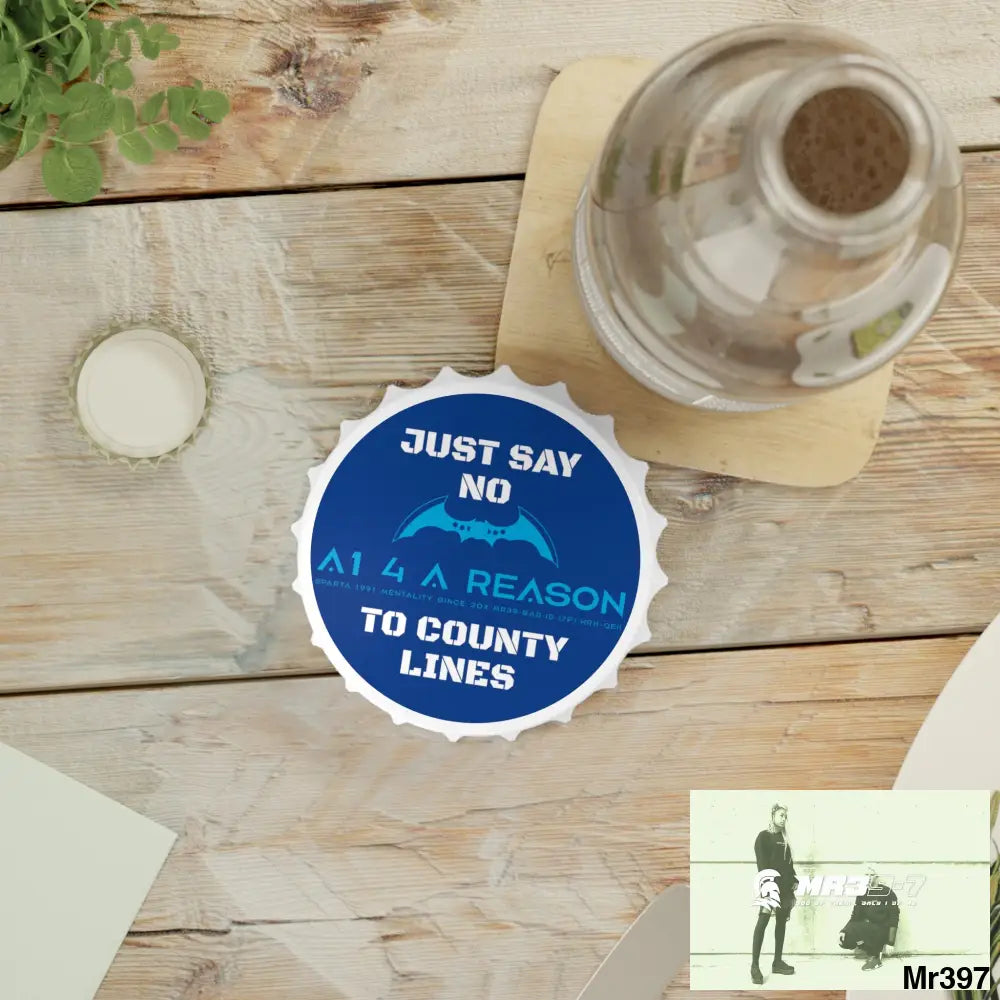 A1 4 A Reason Edition Just Say No To County Lines Bottle Opener One size / White Accessories