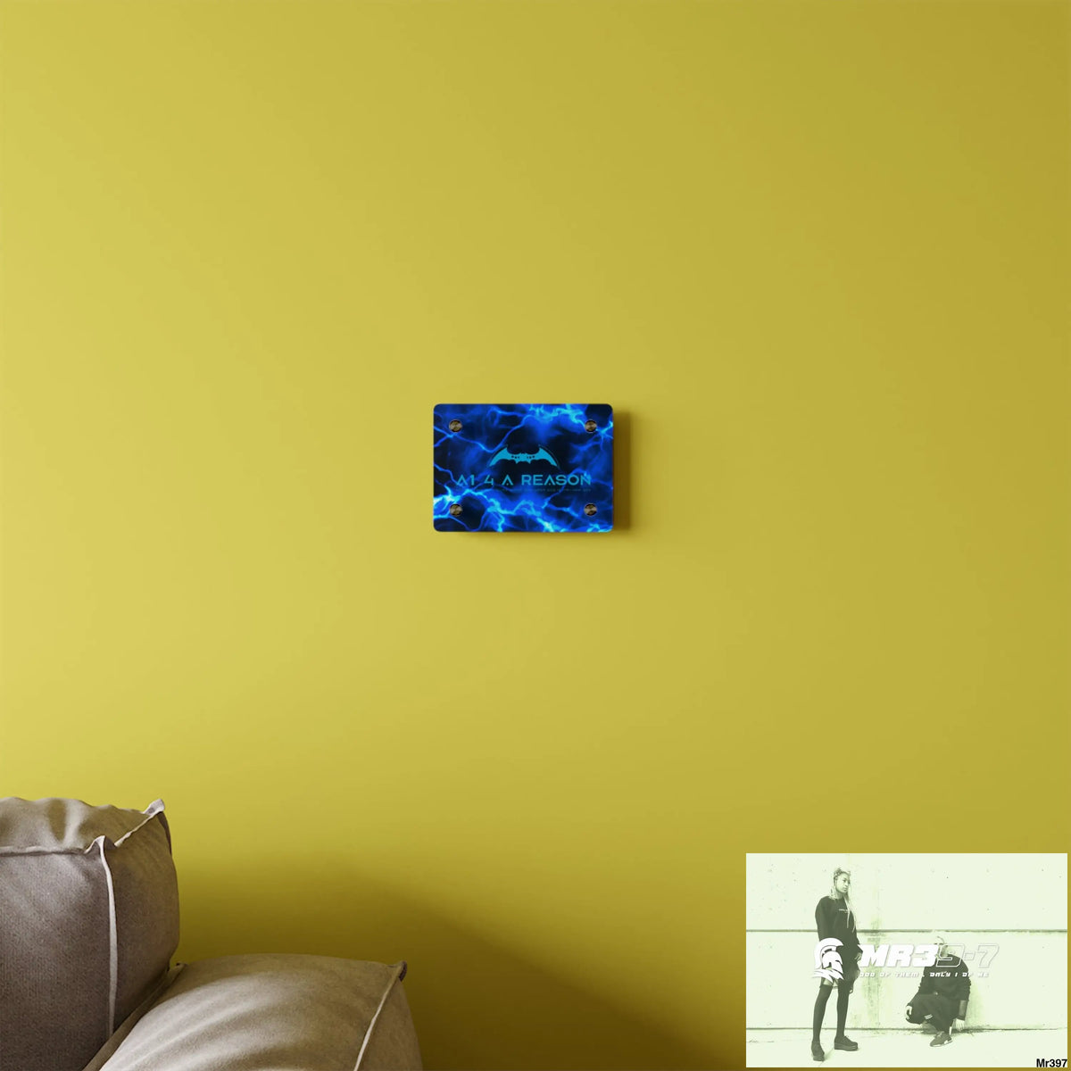 A1 4 A Reason Electric Blue Acrylic Wall Art Panels Home Decor