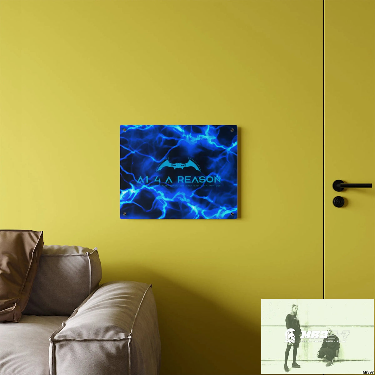 A1 4 A Reason Electric Blue Acrylic Wall Art Panels Home Decor