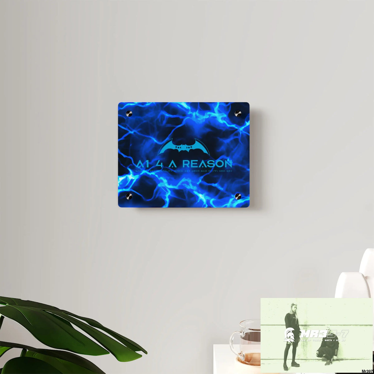 A1 4 A Reason Electric Blue Acrylic Wall Art Panels Home Decor