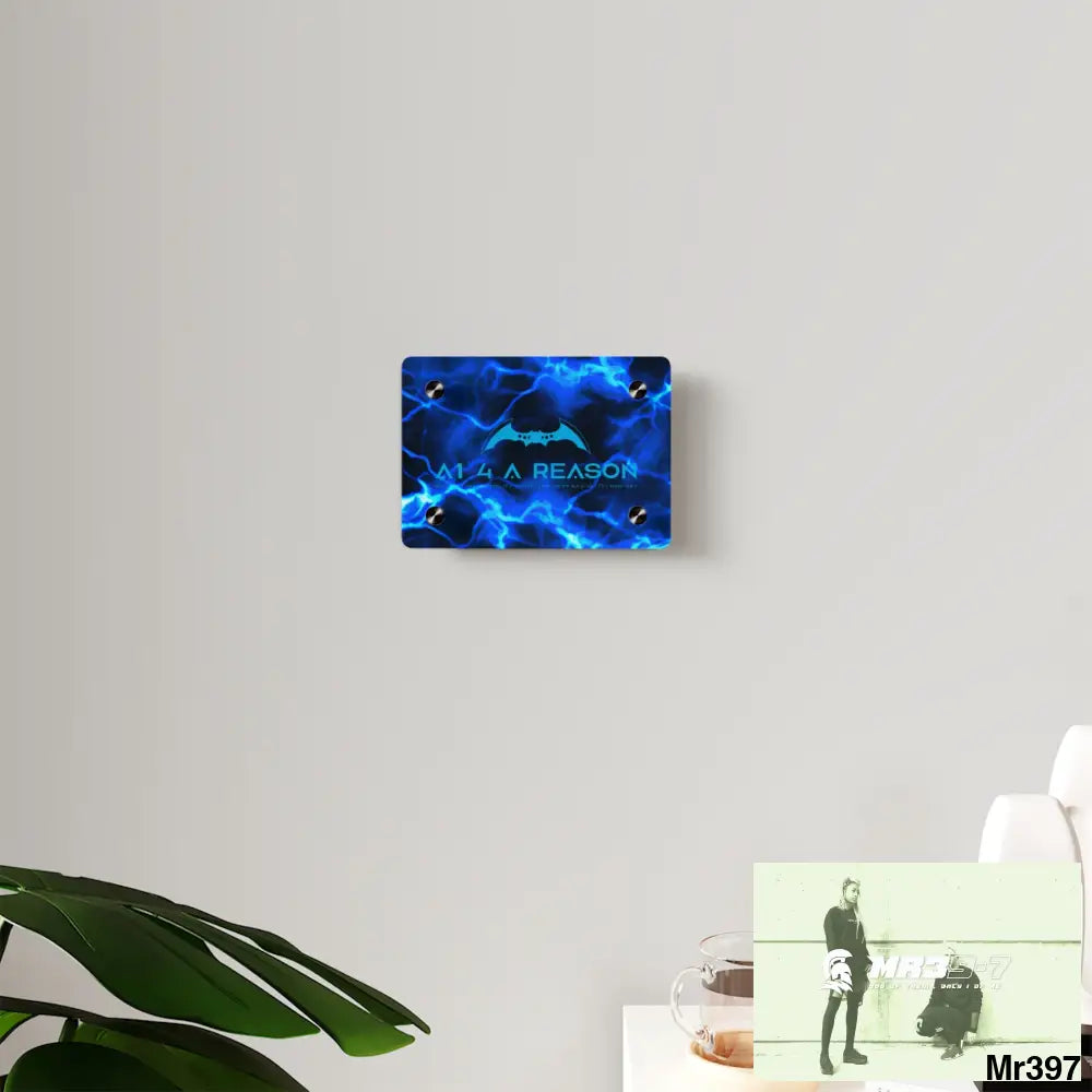 A1 4 A Reason Electric Blue Acrylic Wall Art Panels Home Decor