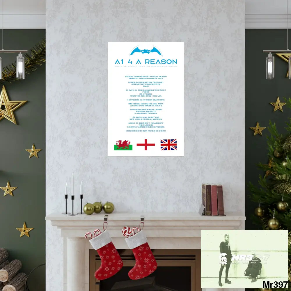 A1 4 A Reason Escape from Hergest MH Hospital 2013 Matte Vertical Posters Poster