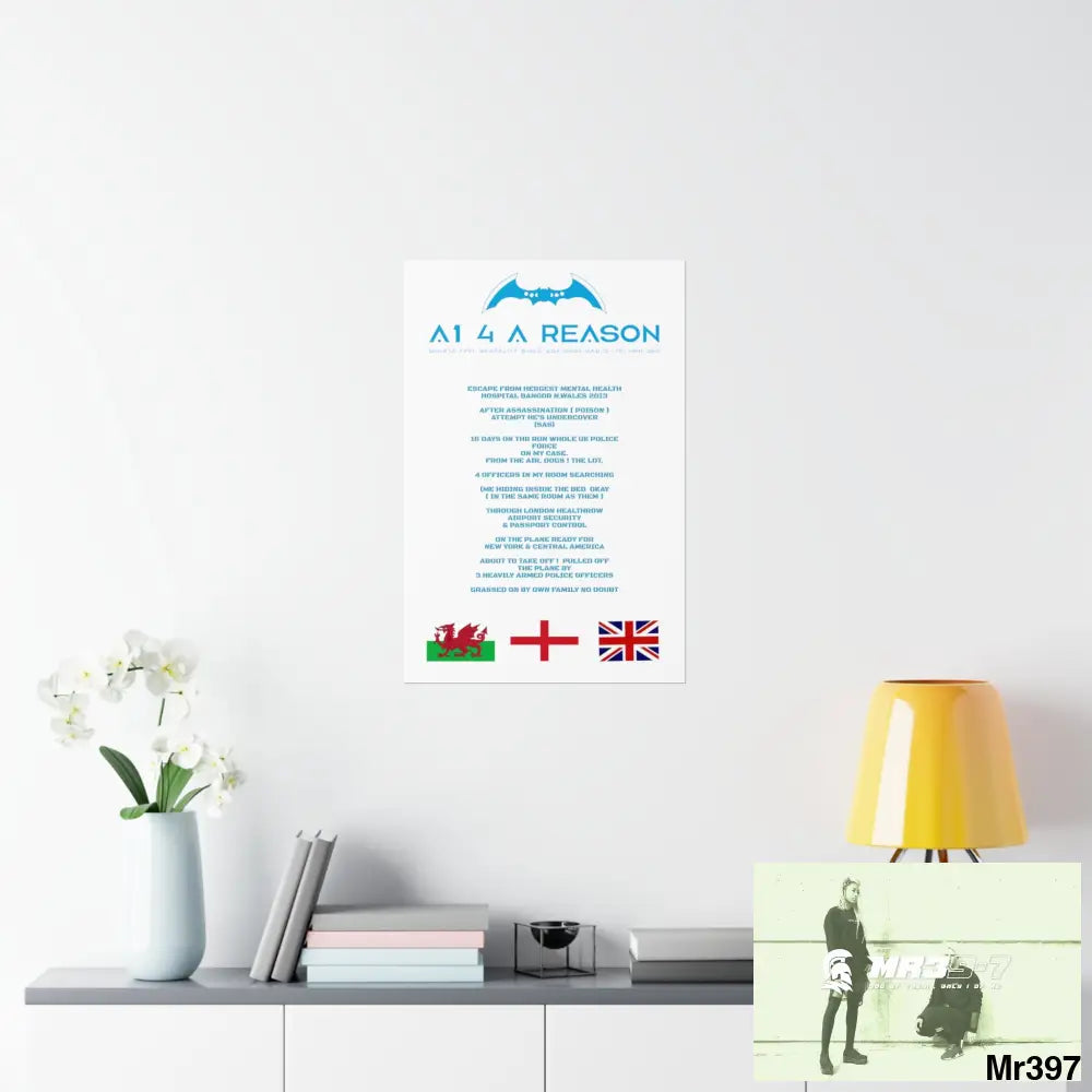 A1 4 A Reason Escape from Hergest MH Hospital 2013 Matte Vertical Posters Poster