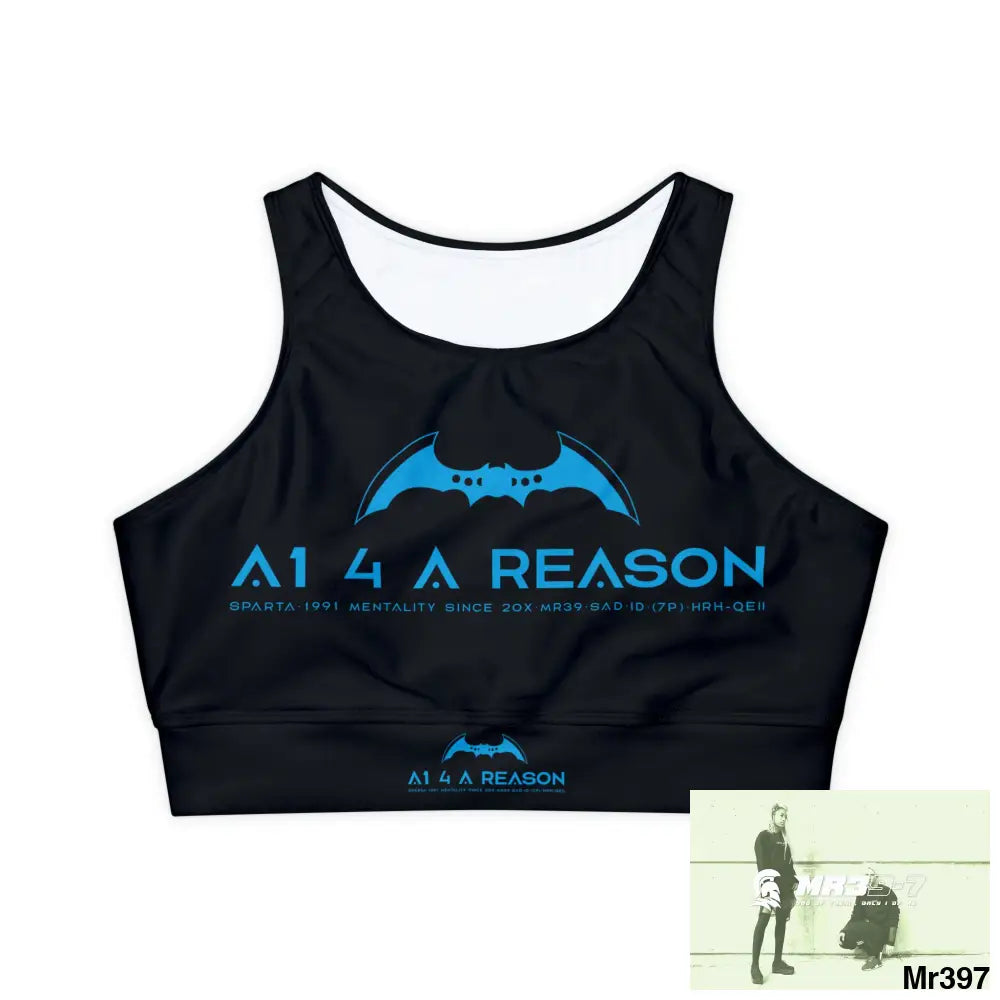 A1 4 A REASON Fully Lined Padded Sports Bra (AOP) XS All Over Prints