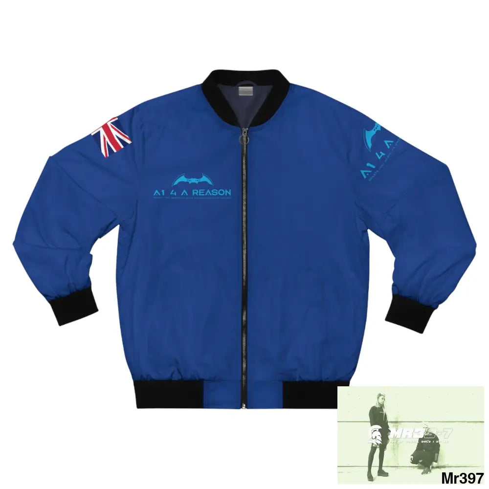 A1 4 A Reason GBR Gothic Skull with Wings and Roses Men’s Bomber Jacket (AOP) XS All Over Prints