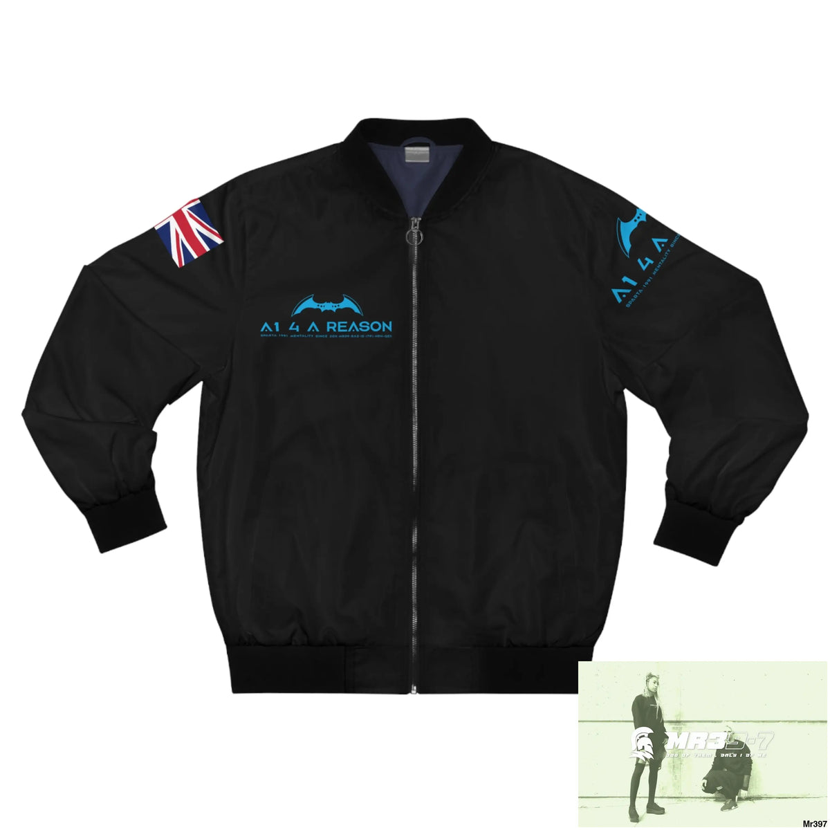 A1 4 A Reason GBR Gothic Skull with Wings and Roses Men’s Bomber Jacket (AOP) XS All Over Prints