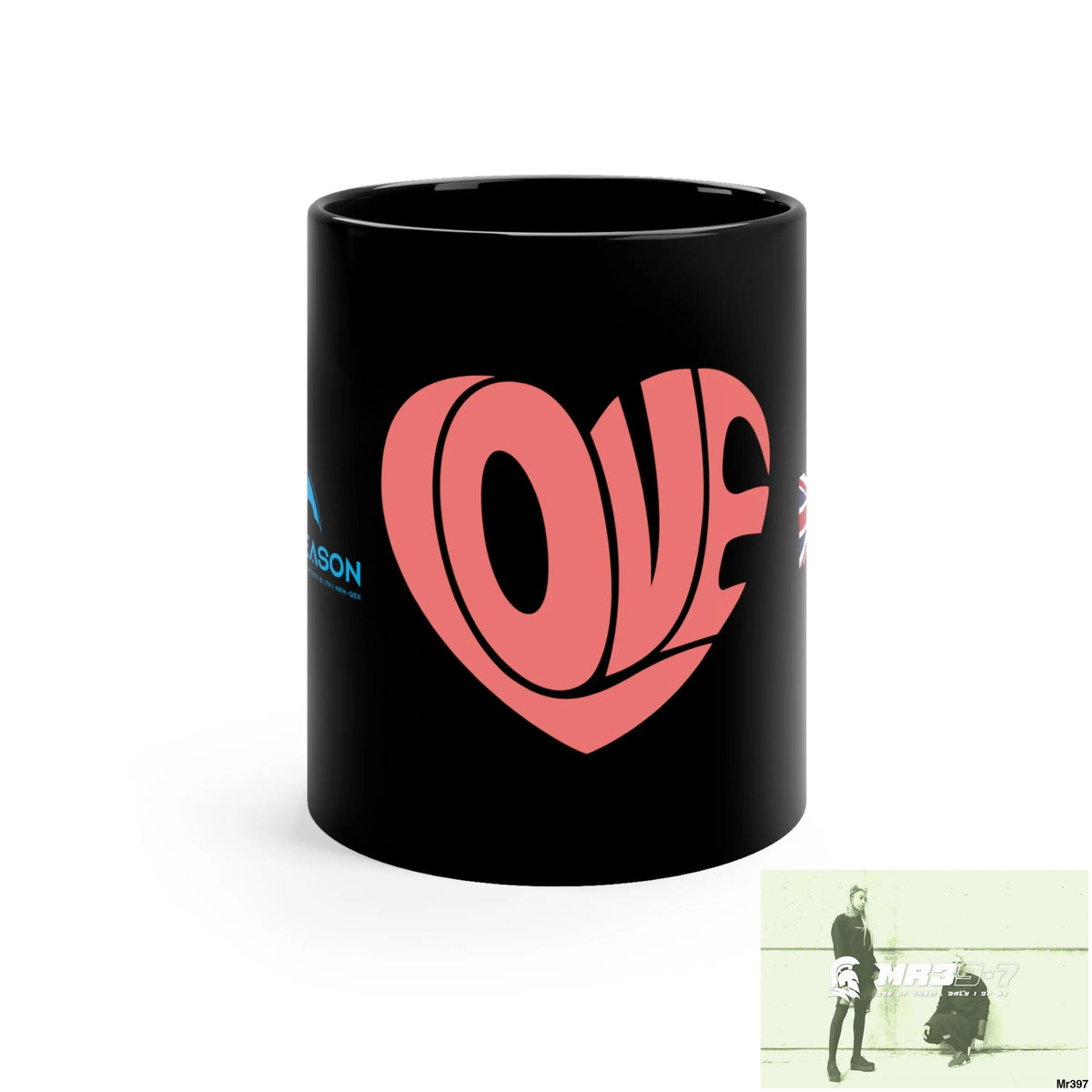 A1 4 A Reason GBR Love 11oz Black Mug 11oz Mug