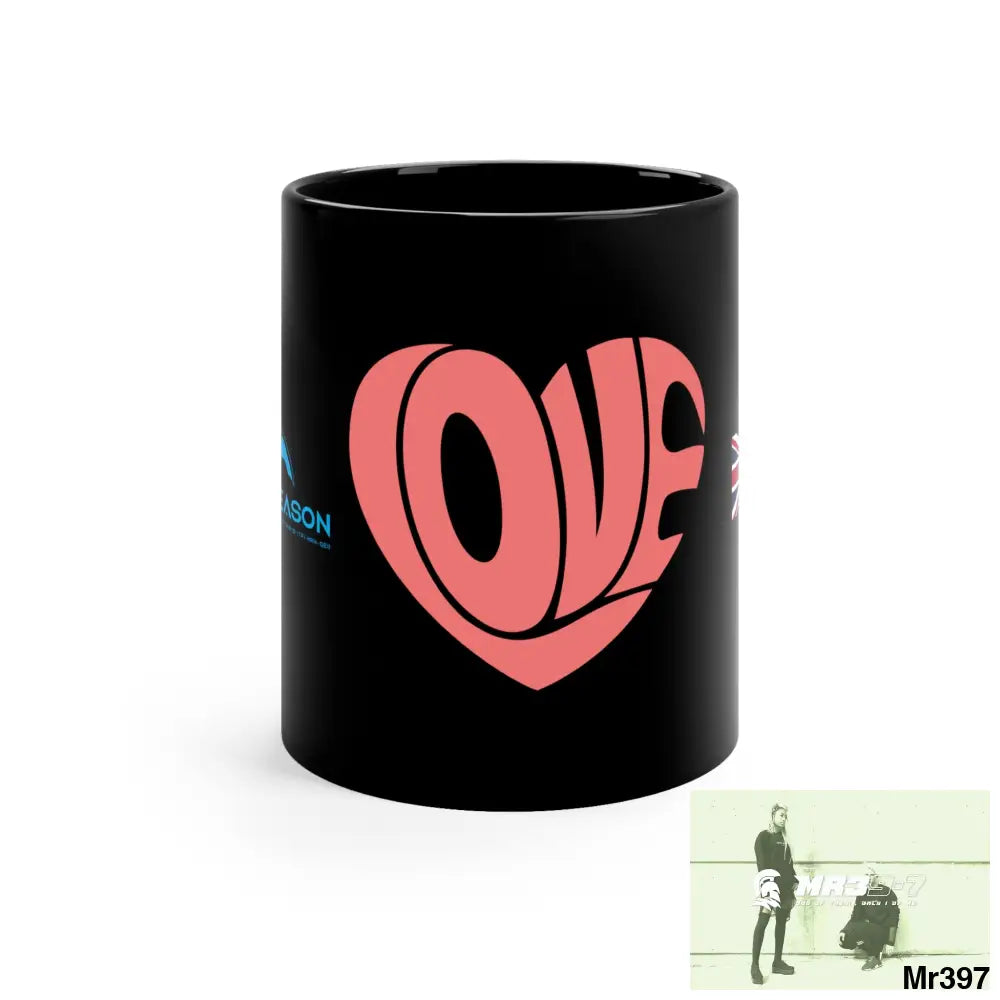 A1 4 A Reason GBR Love 11oz Black Mug 11oz Mug