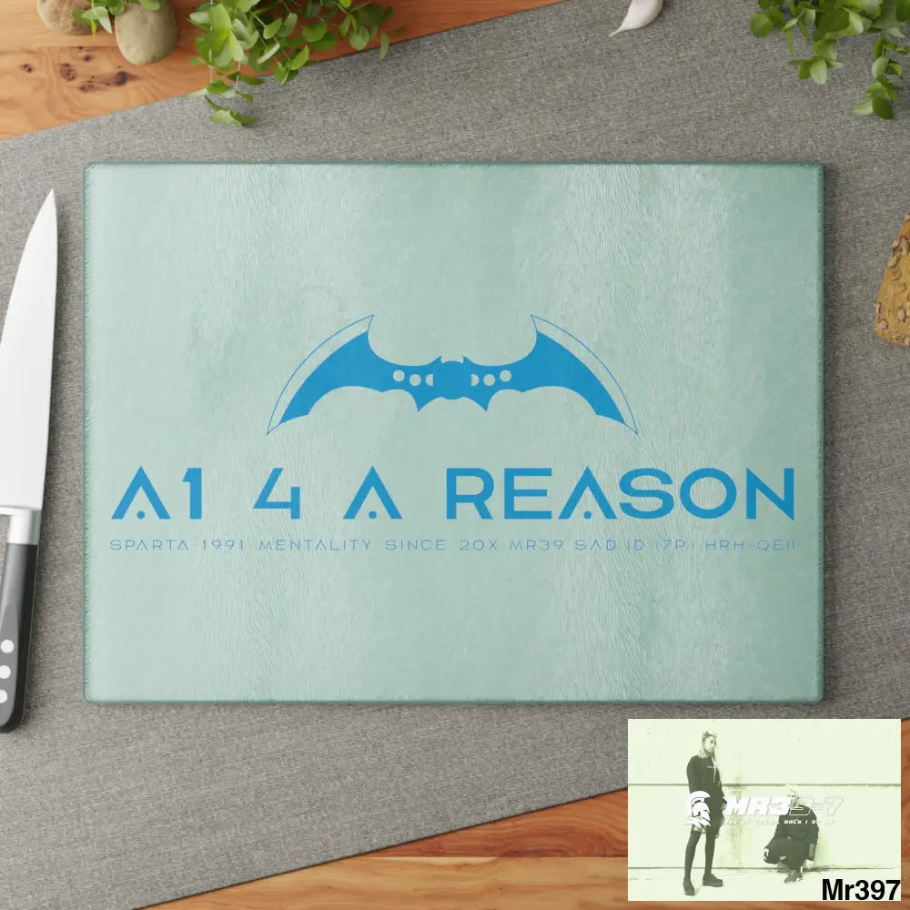 A1 4 A Reason Glass Cutting Board 11’’ x 15’’ / Rectangle Home Decor