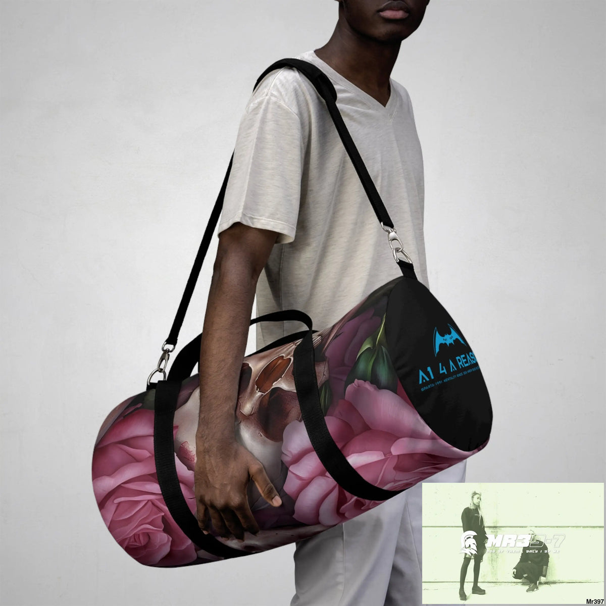 A1 4 A Reason Gothic Skulls & Roses Duffel Bag Bags