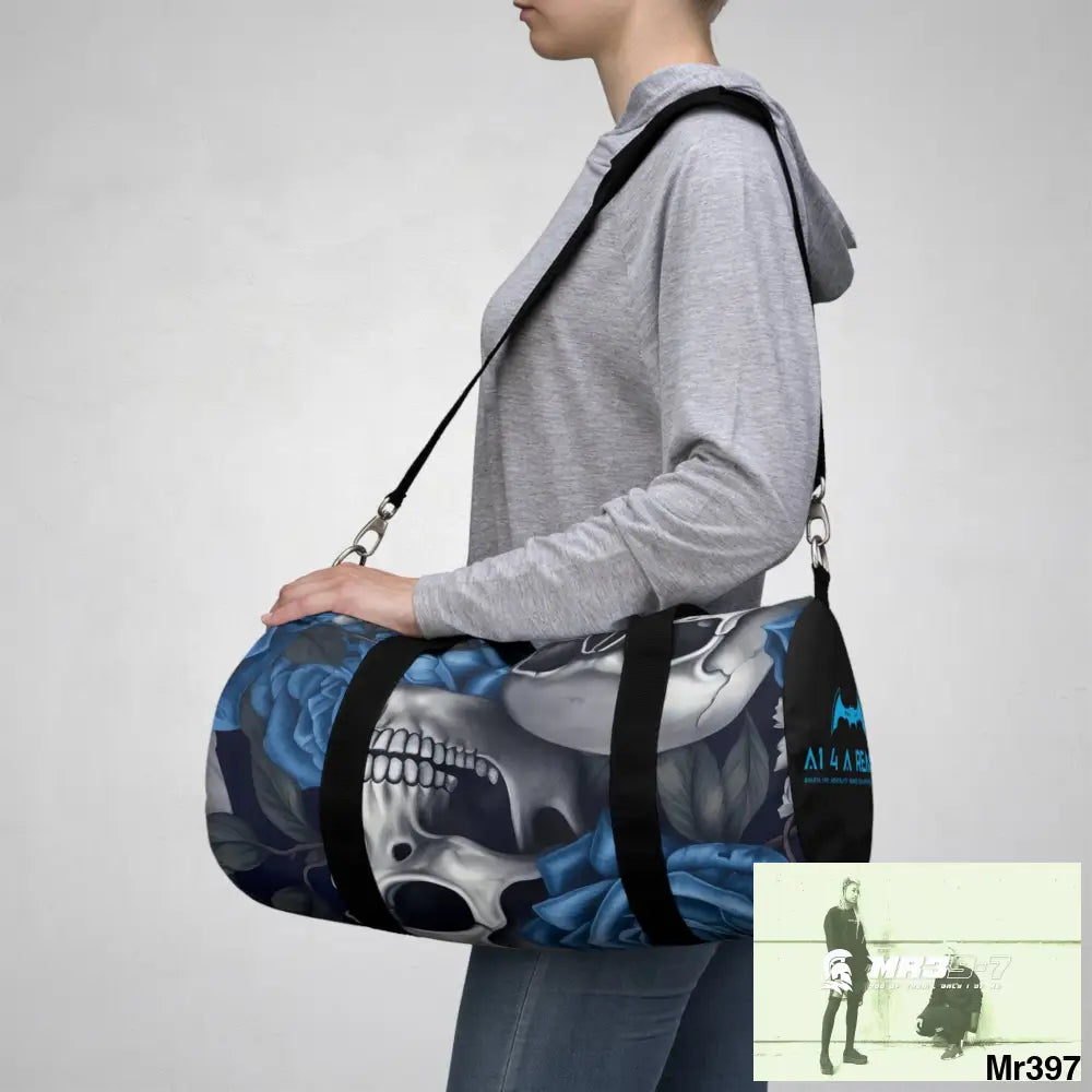 A1 4 A Reason Gothic Skulls & roses Duffel Bag Bags