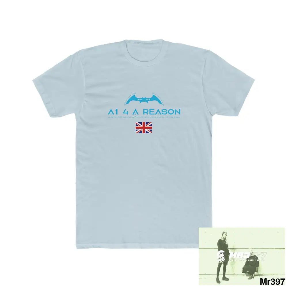 A1 4 A Reason Kenya 2015 Men’s Cotton Crew Tee Solid Light Blue / S T-Shirt